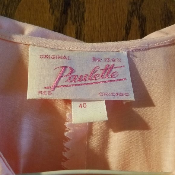 Vintage Paulette Nightie Nightgown light pink euc - Picture 3 of 4